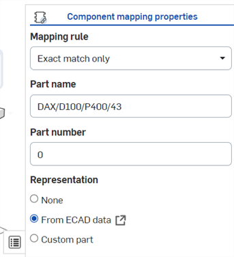 Proprietà di mappatura dei componenti