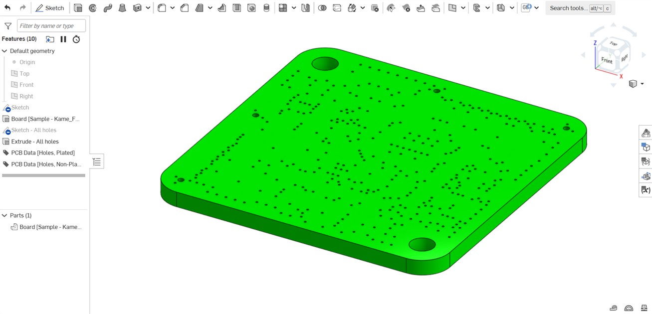 Esempio di Part Studio e assieme appena creati