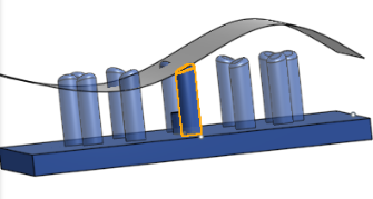 esempio di Etrude alla successiva funzione Extrude without Reapply selezionata