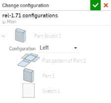 Esempio di modifica delle configurazioni