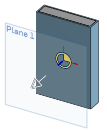 Esempio di offset del piano da un mate connector