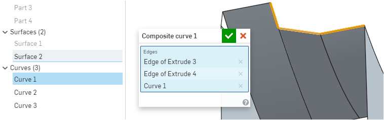 Esempio di curva composita