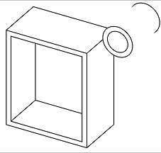 Esempio di opzione bordi nascosti rimossi