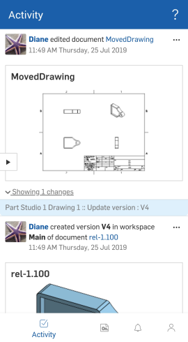 visualizzazione modifiche documenti