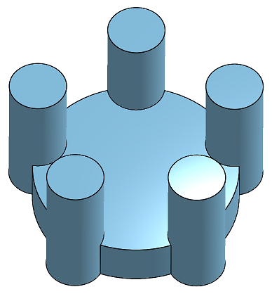 Esempio dopo l'unione booleana