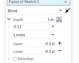 Inserimento di un tipo di precisione e tolleranza con valori