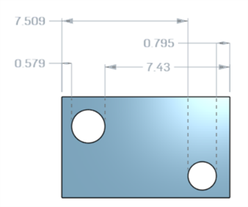Minimum distance between cylinder and edge