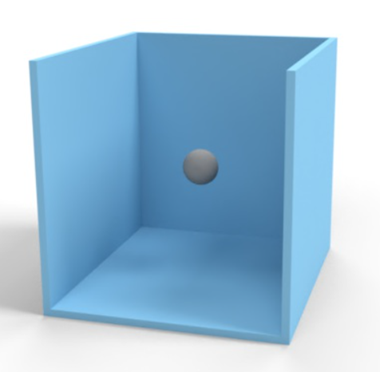 Esempio di sfera all'interno dell'involucro di una parte