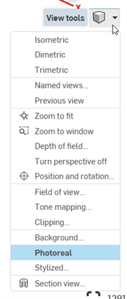 Menu Visualizza strumenti