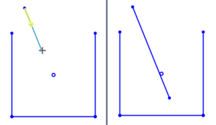 Estendere una linea senza geometria intersecante
