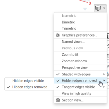 Camera and render options: Hidden edges