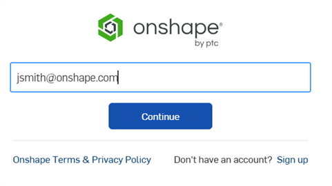 Sign-in page