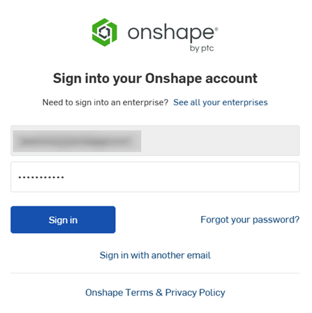 Sign-in page