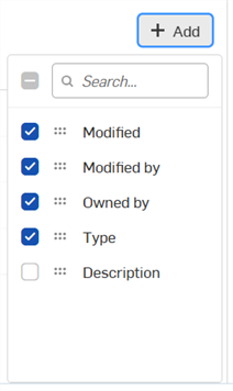 Add menu