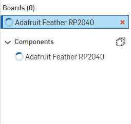 Importing a board from a Part Studio with cancel button