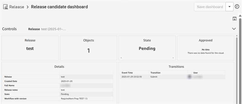 Accessing the Release Candidate dashboard