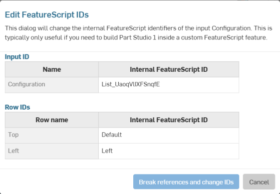 Edit FeatureScript IDs