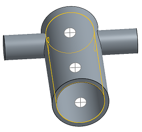 Example of visualizing mate connector points for cylindrical faces