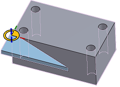Example of Reorient secondary axis tool in use