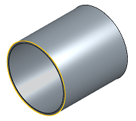 Example after using the shell tool on a part