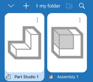 Example of newly created folder