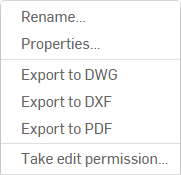 Context menu showing the Take edit permission option