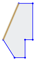 Example of active, selected sketch lines