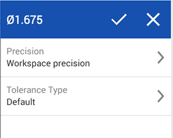 Tolerance options example