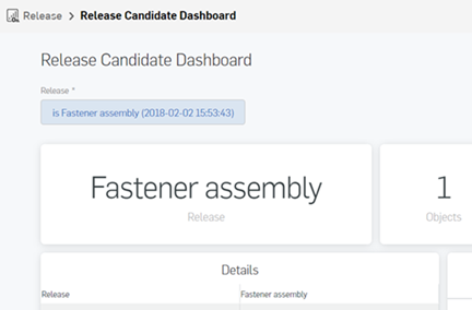Release candidate dashboard