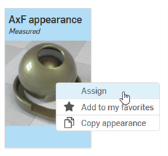Selecting Assign from the right-click context menu