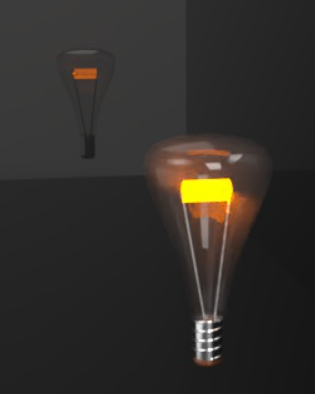Candle 1900k emitter appearance example