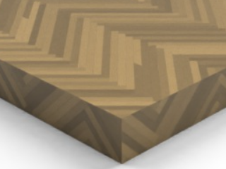 Example of herringbone patterned wood