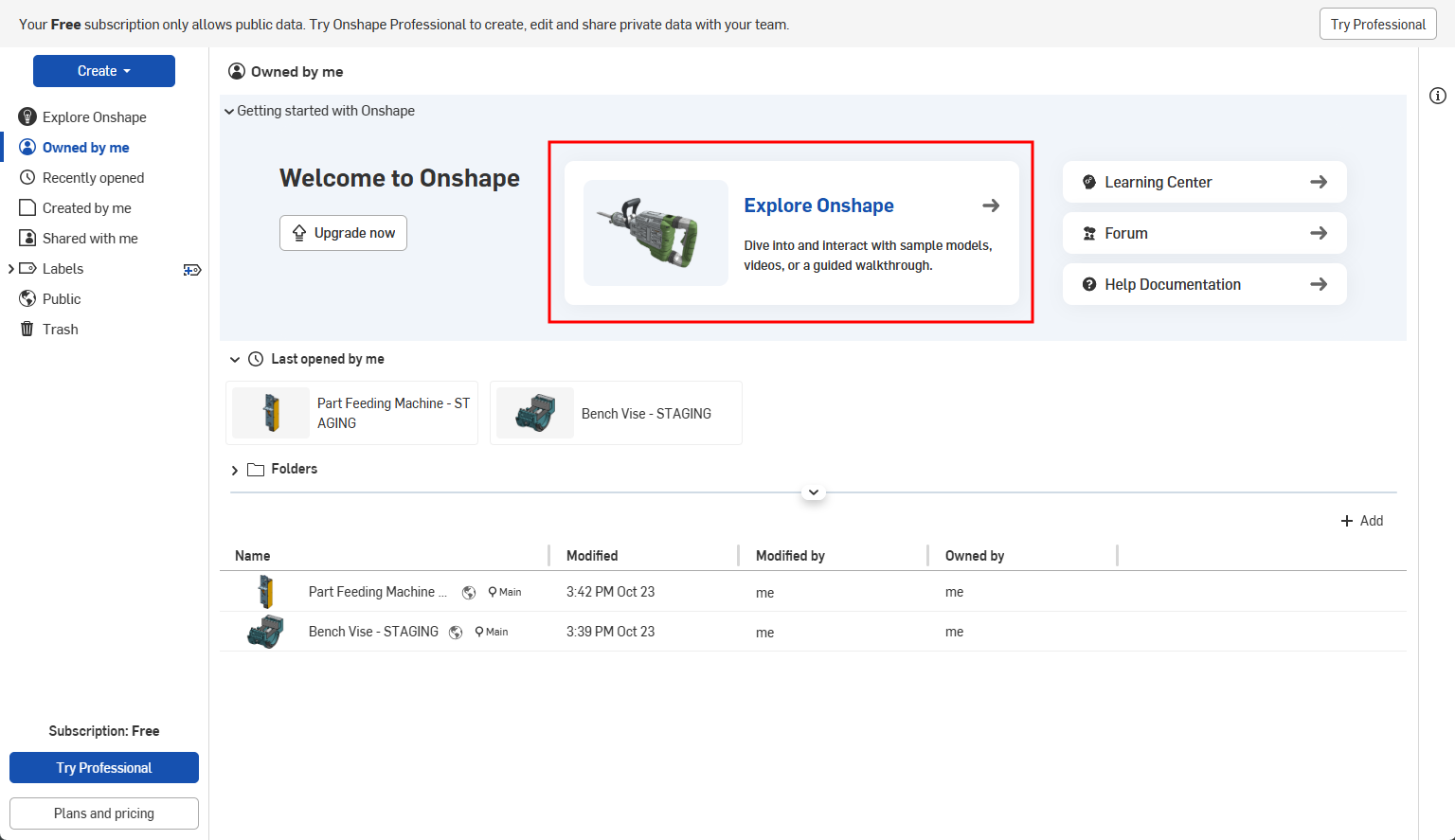 Onshape を詳しく見るバナー
