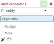 Mate Connector dialog in Assembly