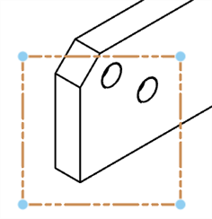 Adjusting the selection box on the view