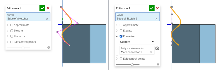 Planarize: Custom mate connector example