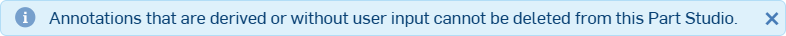 Annotation cannot be deleted message