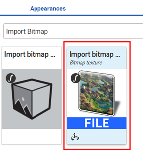 Import Bitmap Appearance
