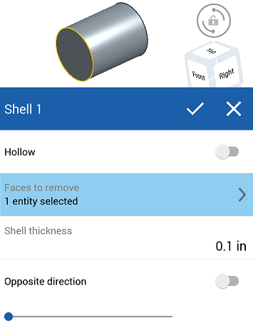 Example of Shell tool in use