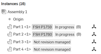 Assembly showing list properties