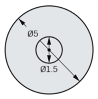 已标注尺寸的草图颜色示例