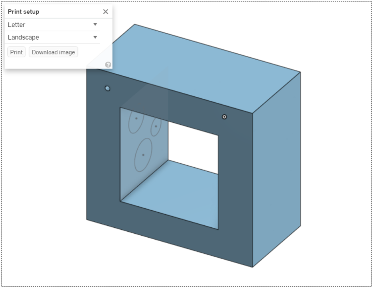 具有“打印设置”对话框的打印预览的示例