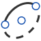 Elliptical arc button