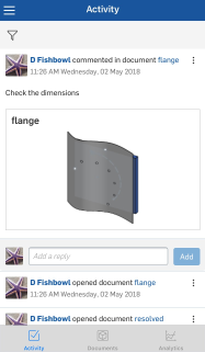 “查看和回复评论”对话框