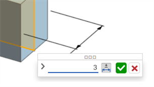 Editing a feature dimension example