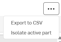 Overflow menu options