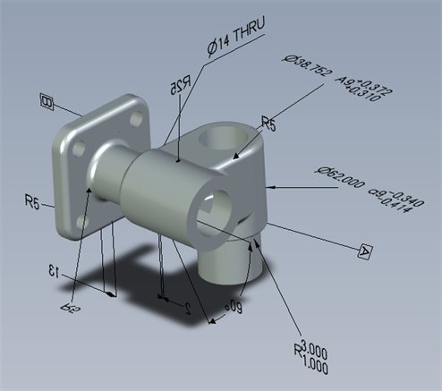 Annotation text height example