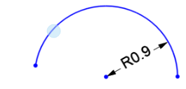 如何获得圆弧半径的示例