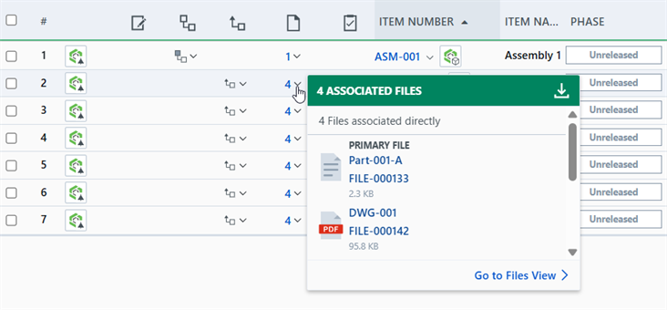 Files exported to Arena