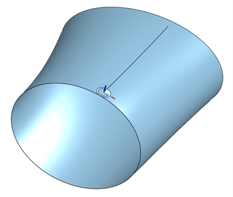 Mate connector on a vertex whose primary direction is normal to the given face